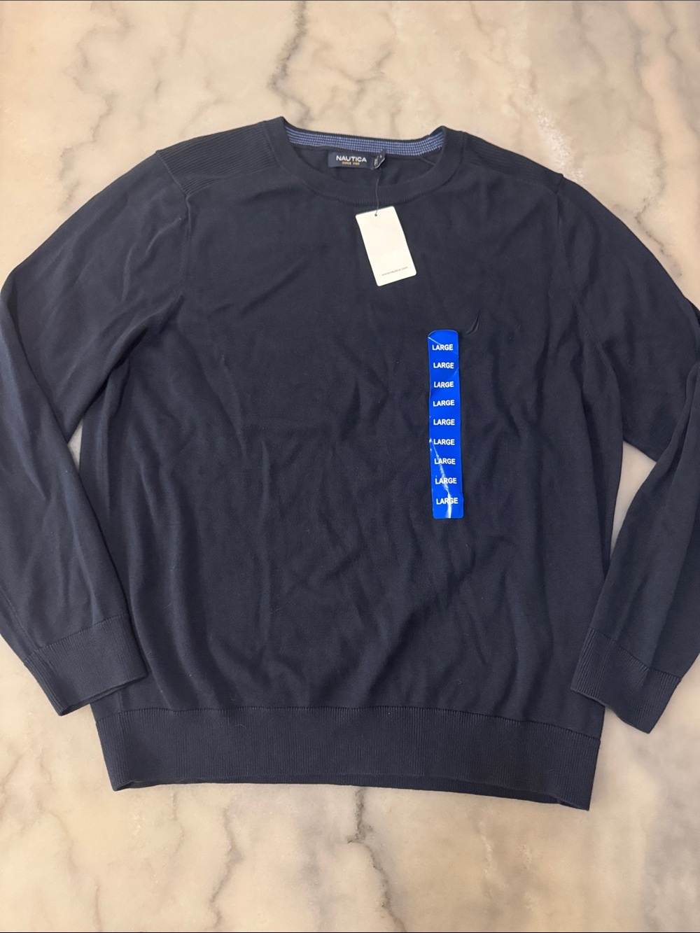 NWT Men’s Nautica Navy Blue Crewneck Sweatshirt